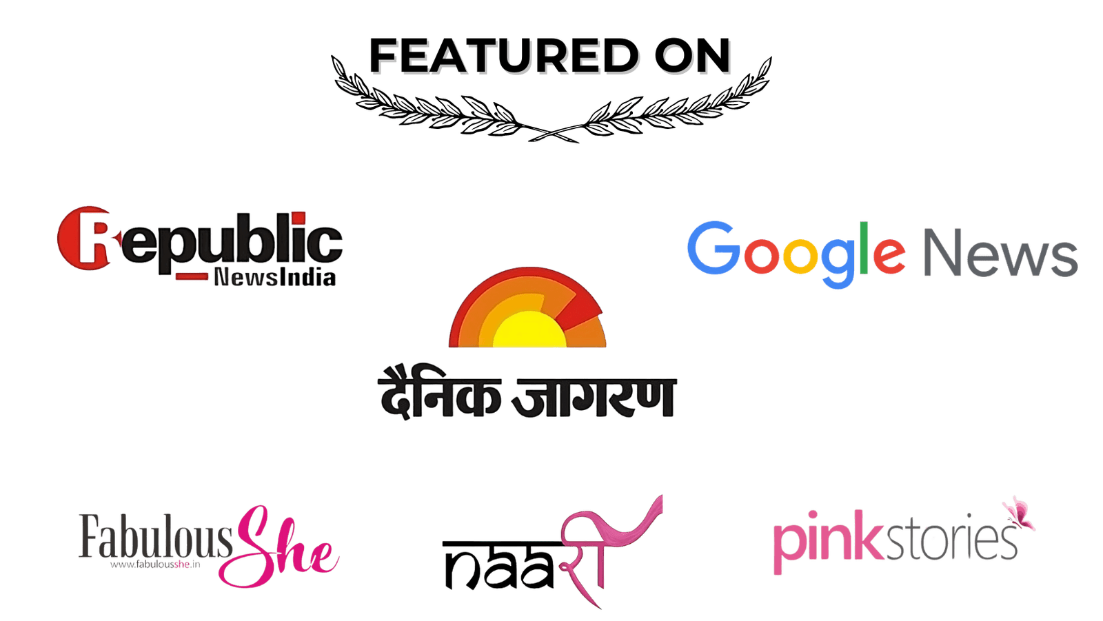 Featured on Republic, Google News, Dainik Jagran, Fabulous She, Naari, Pink Stories