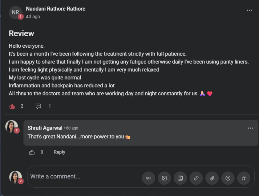 Client testimonial