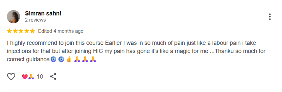 Client testimonial