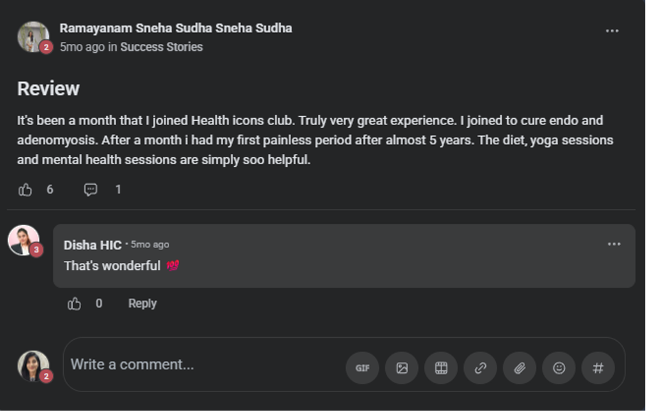 Client testimonial