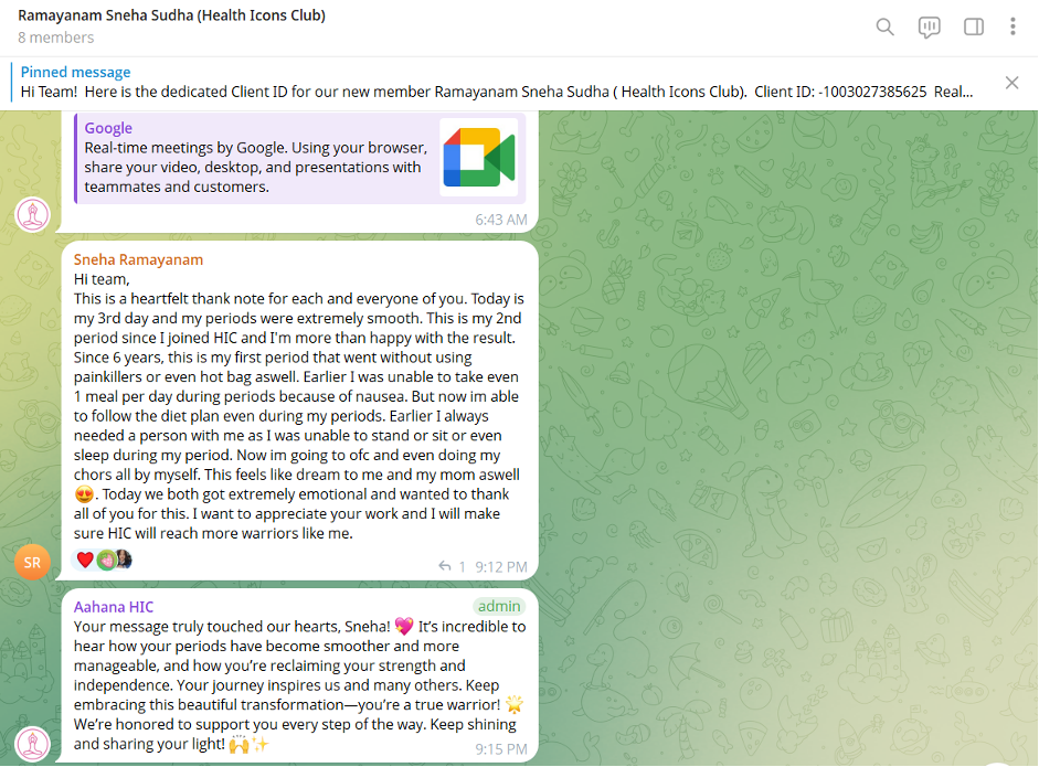 Client testimonial