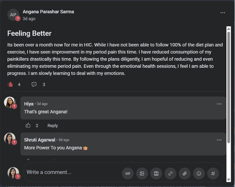 Client testimonial