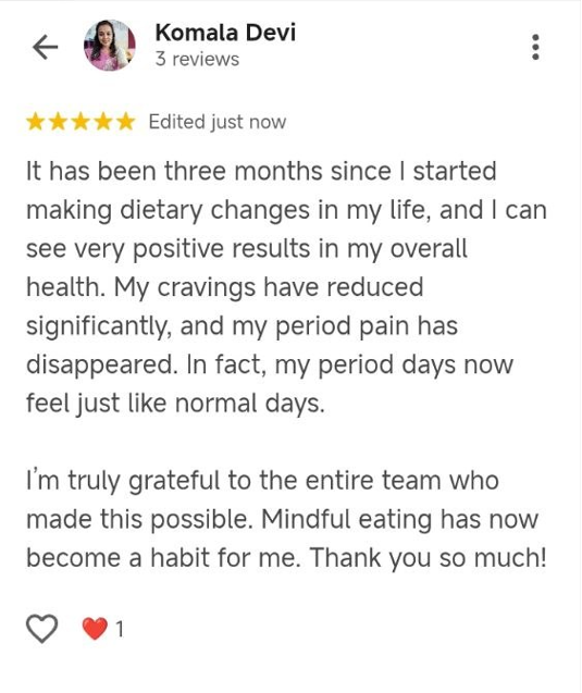 Client testimonial
