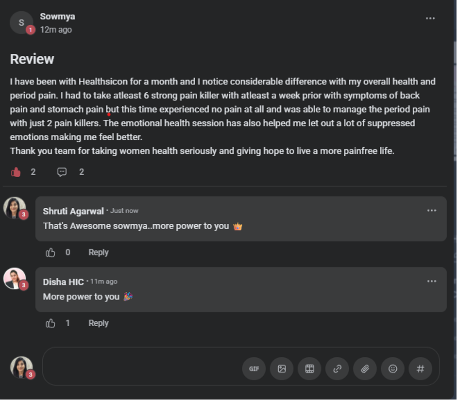 Client testimonial