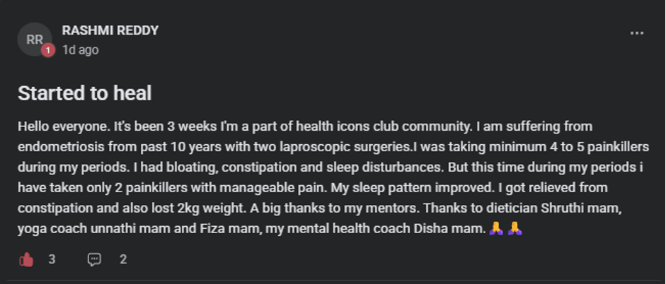 Client testimonial
