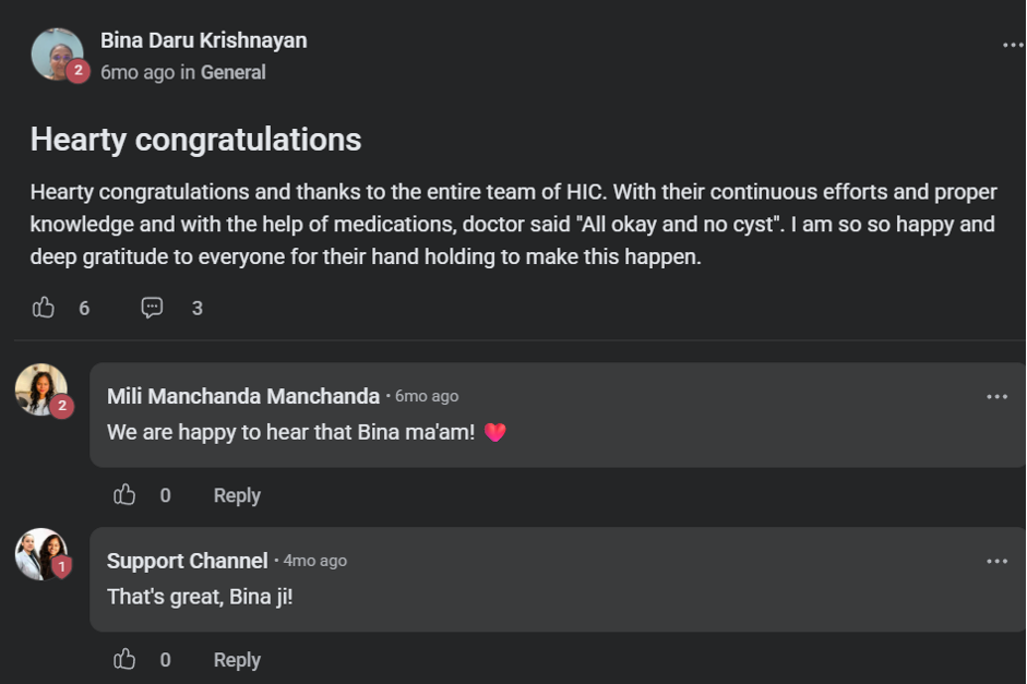 Client testimonial