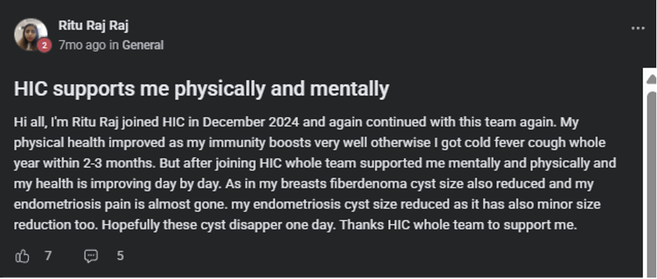 Client testimonial
