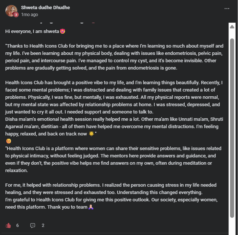 Client testimonial