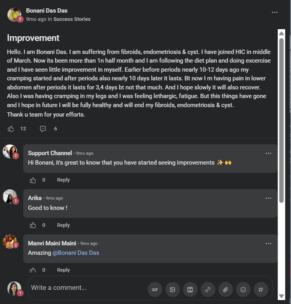 Client testimonial