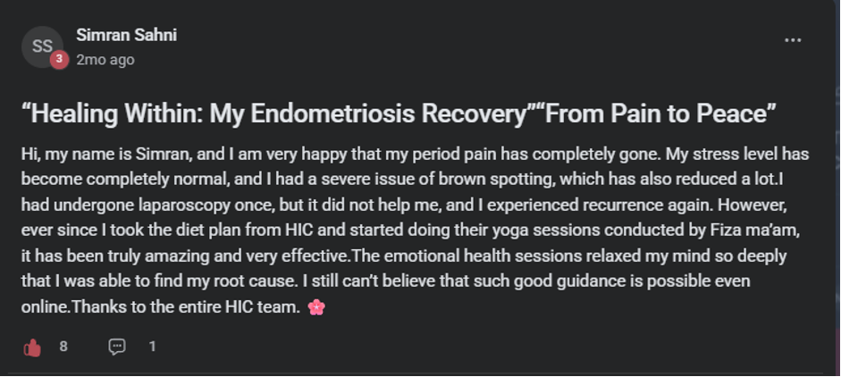 Client testimonial