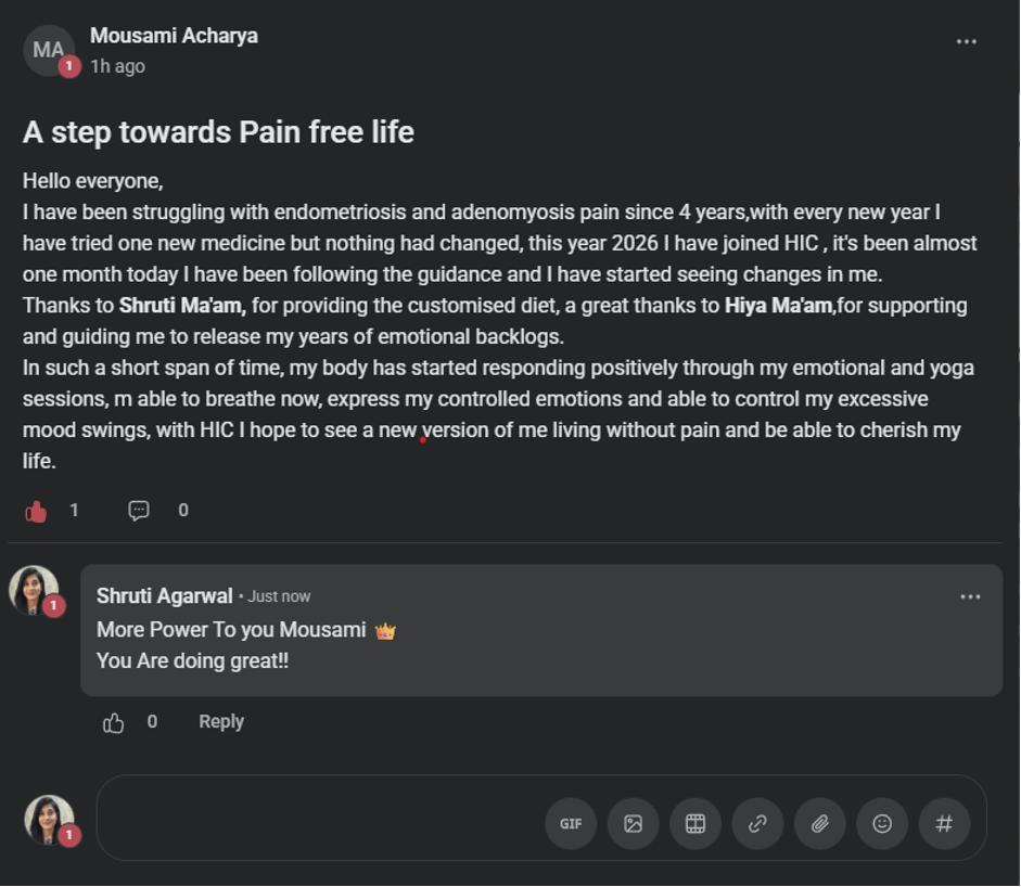 Client testimonial