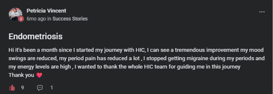 Client testimonial