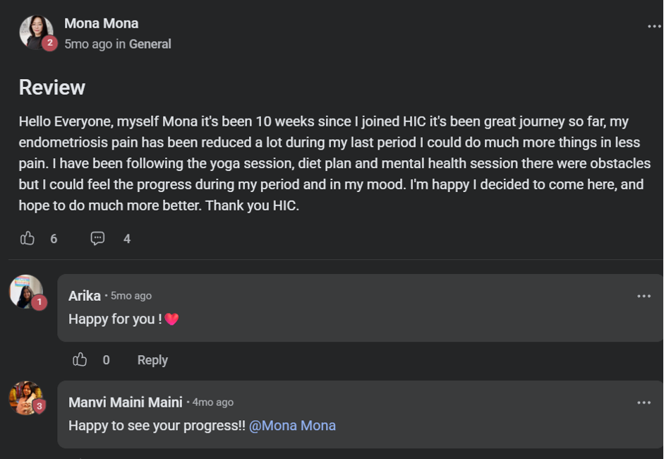 Client testimonial