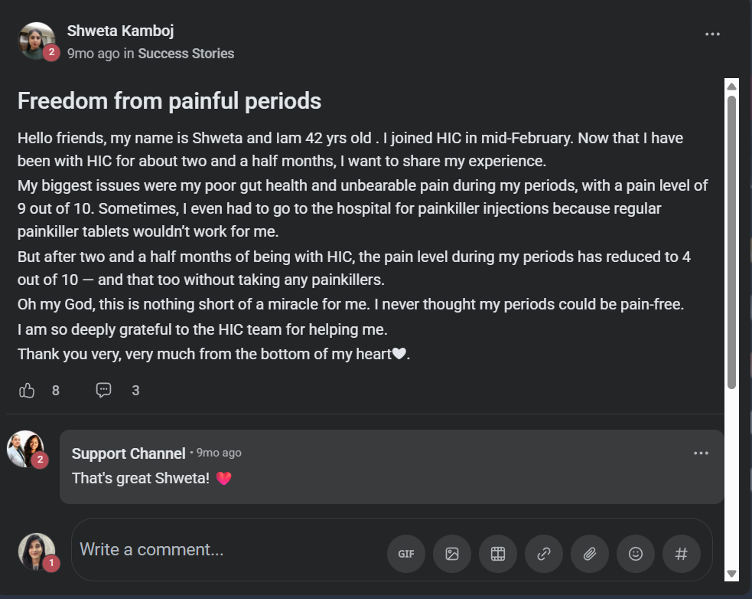 Client testimonial