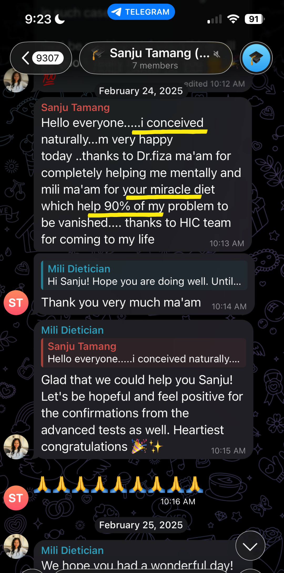 Sanju conceived naturally proof 1