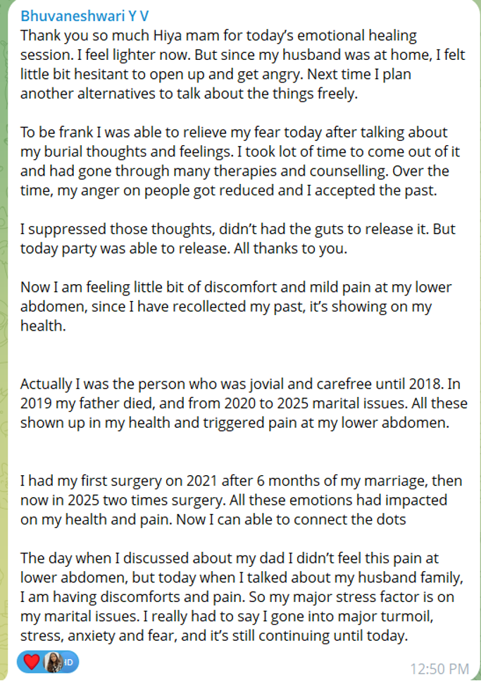 Client testimonial