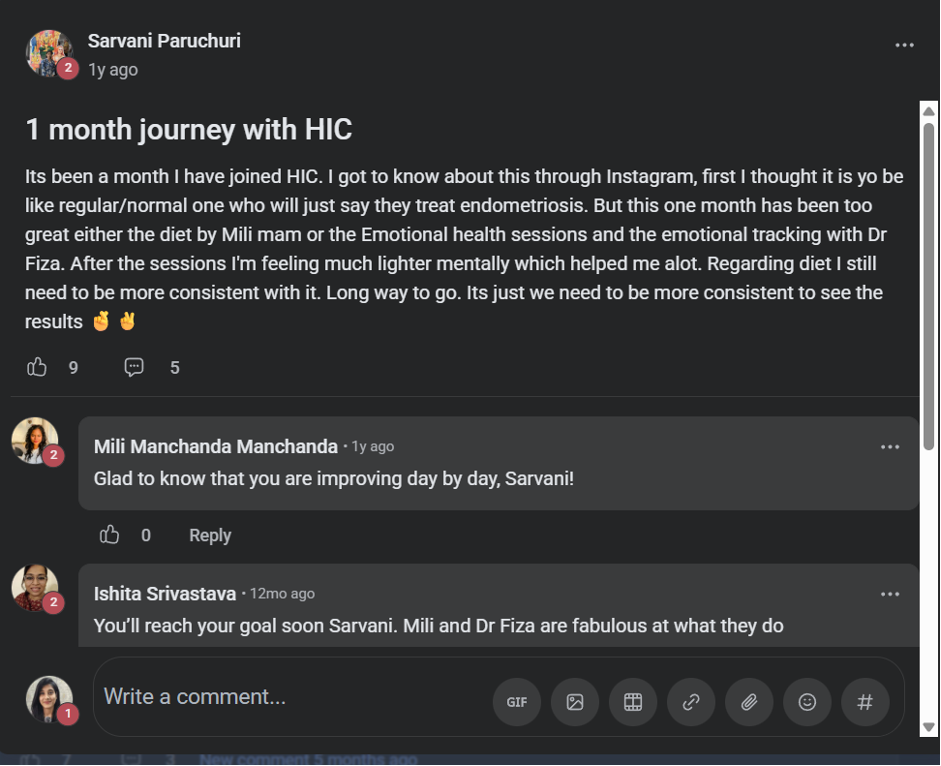 Client testimonial