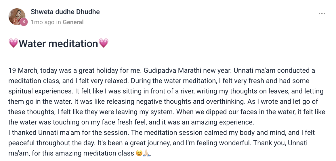 Client testimonial