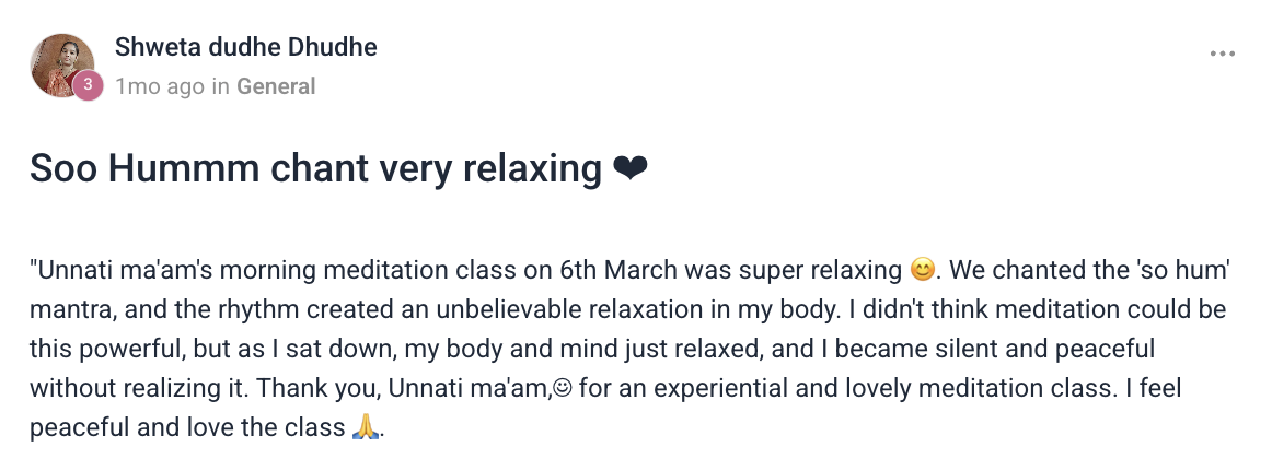 Client testimonial