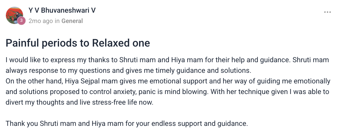 Client testimonial