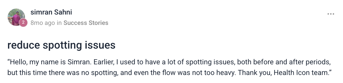 Client testimonial