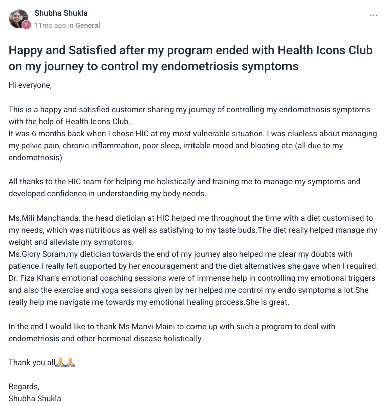 Client testimonial
