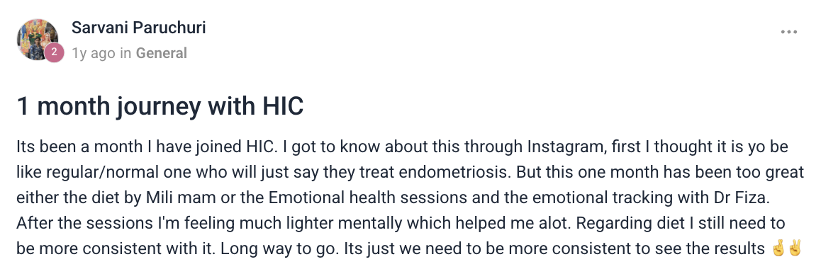 Client testimonial