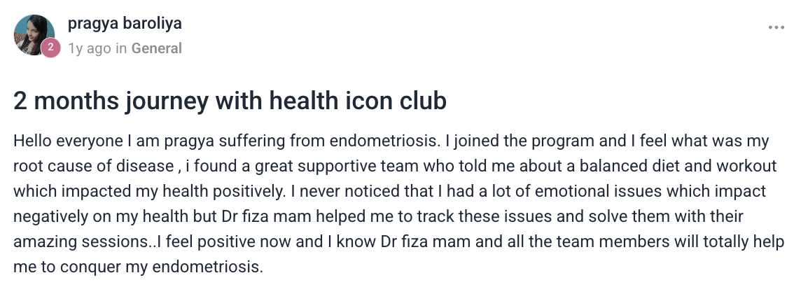 Client testimonial