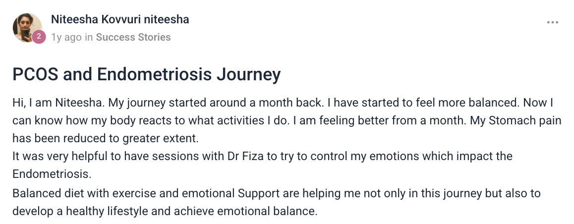 Client testimonial