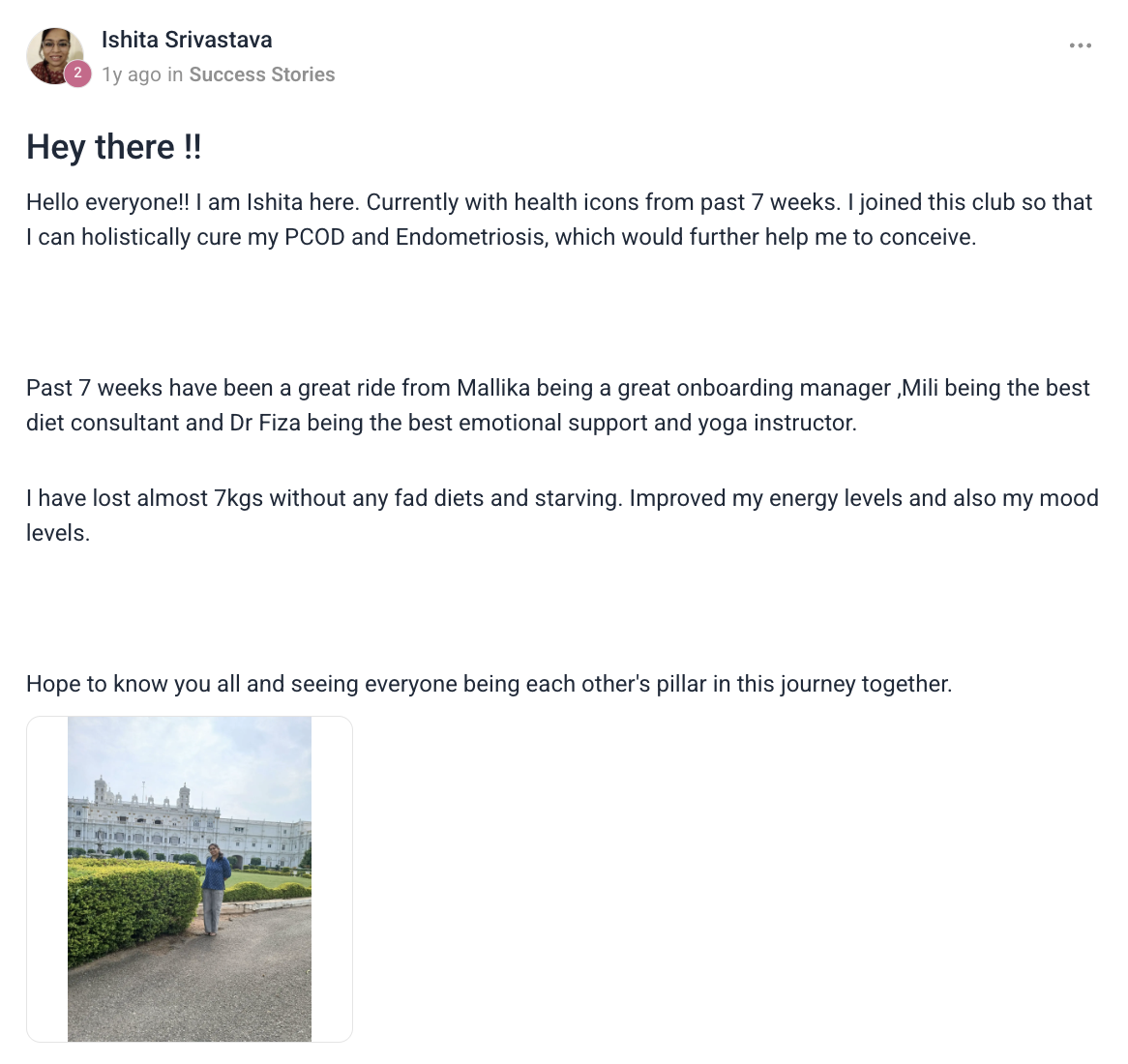Client testimonial