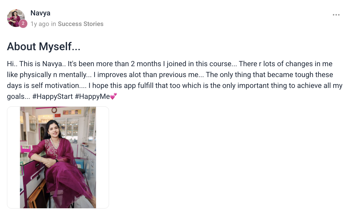 Client testimonial