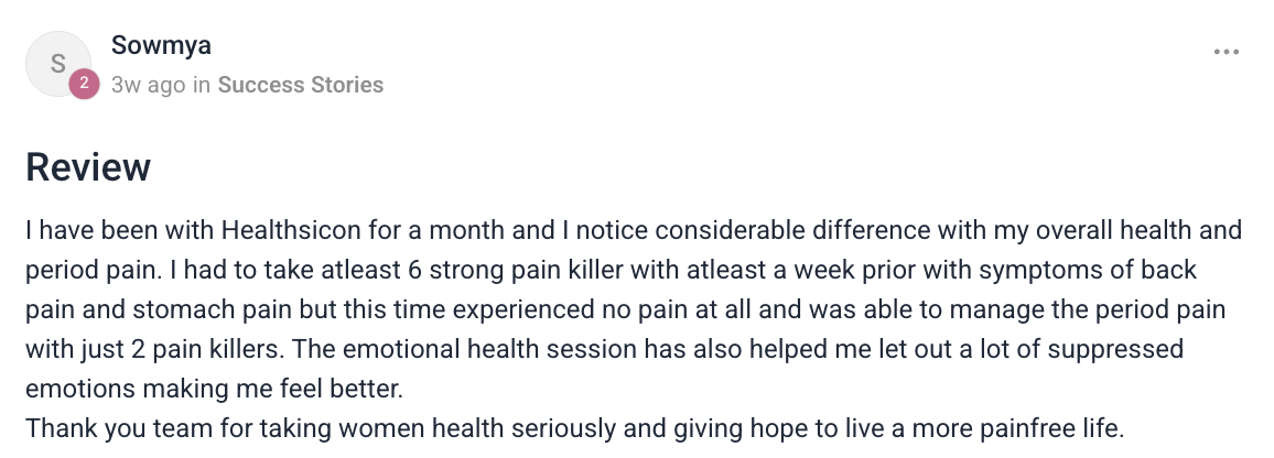 Client testimonial