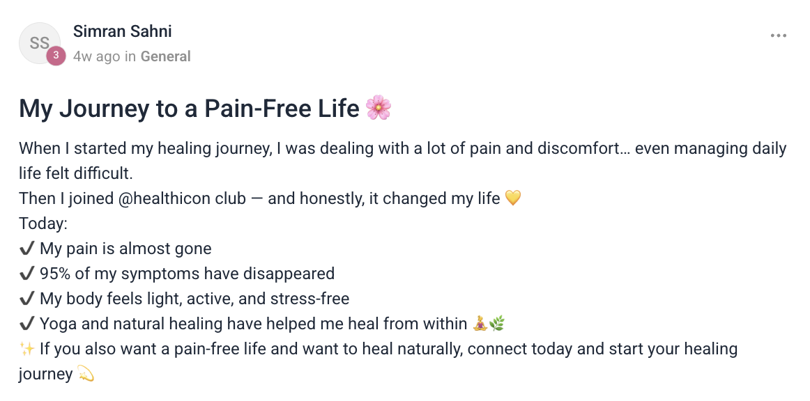 Client testimonial