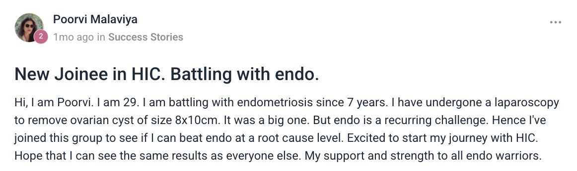 Client testimonial