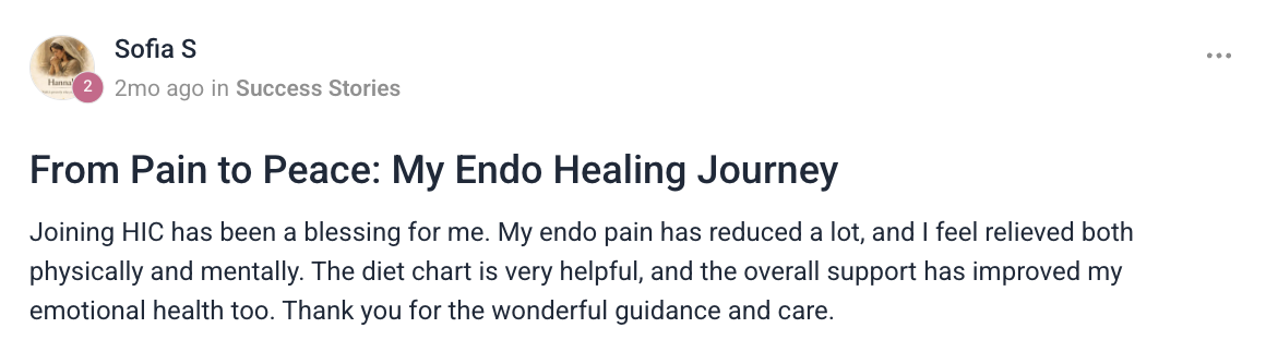Client testimonial