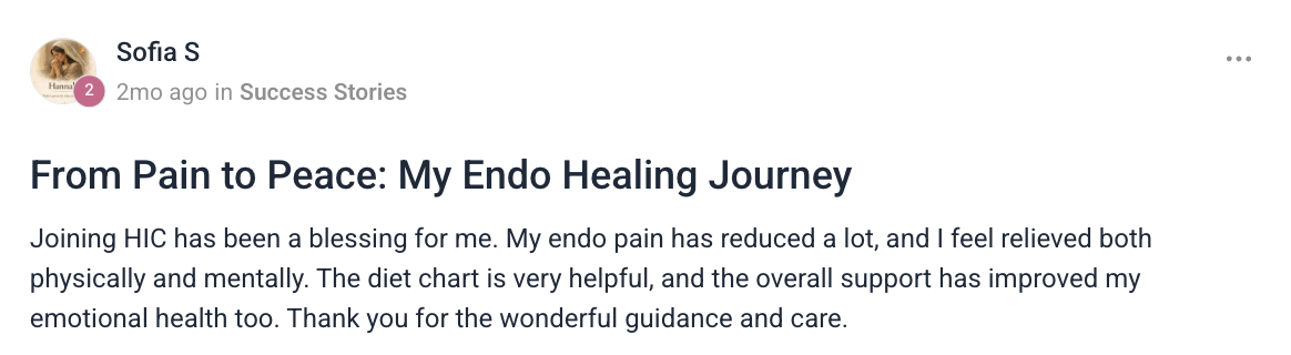 Client testimonial