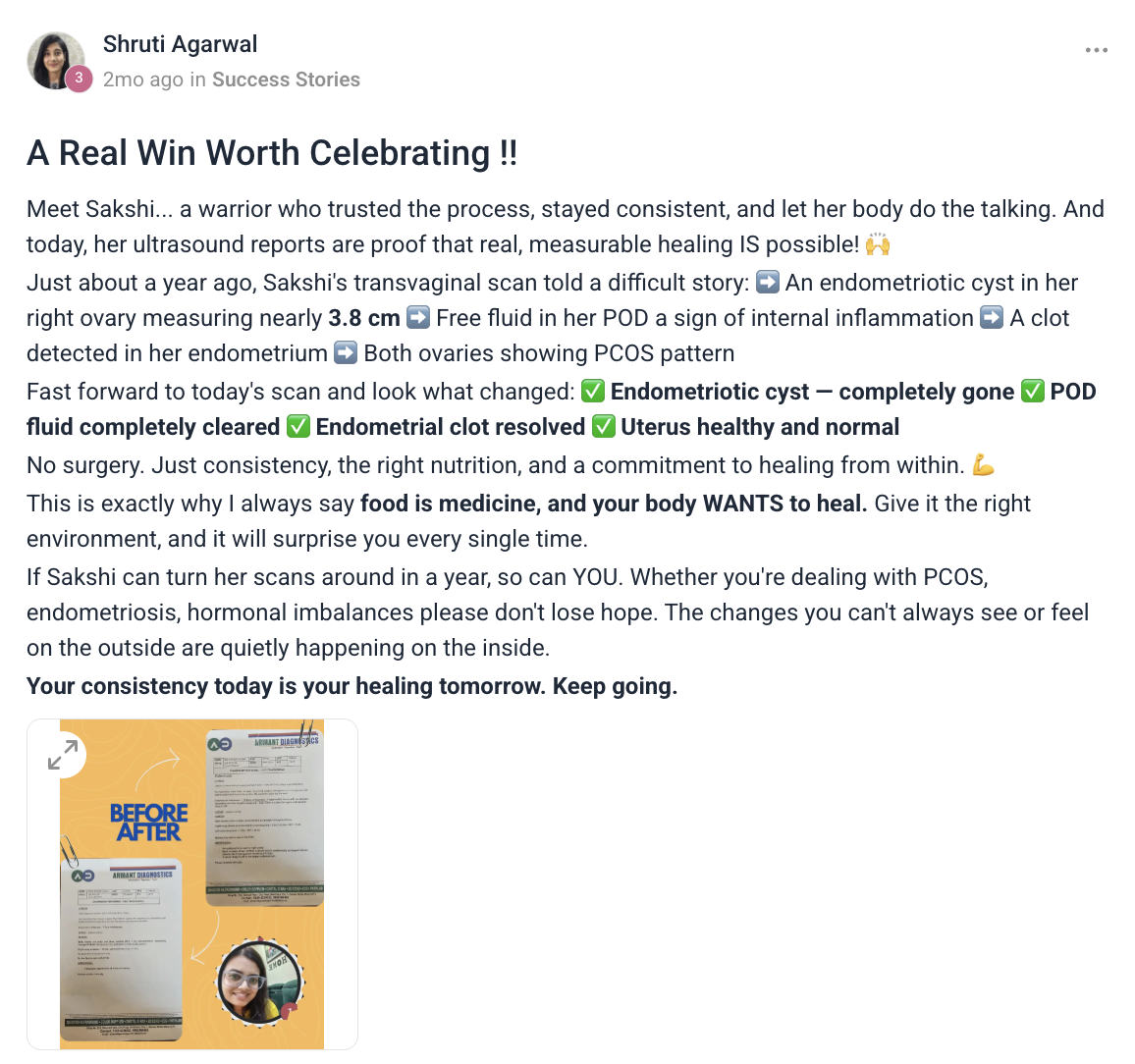 Client testimonial