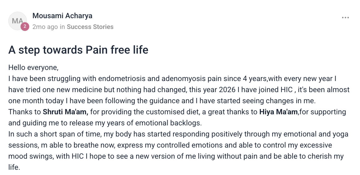 Client testimonial