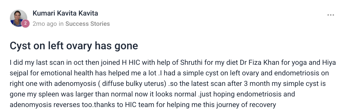 Client testimonial