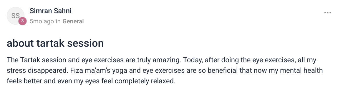 Client testimonial