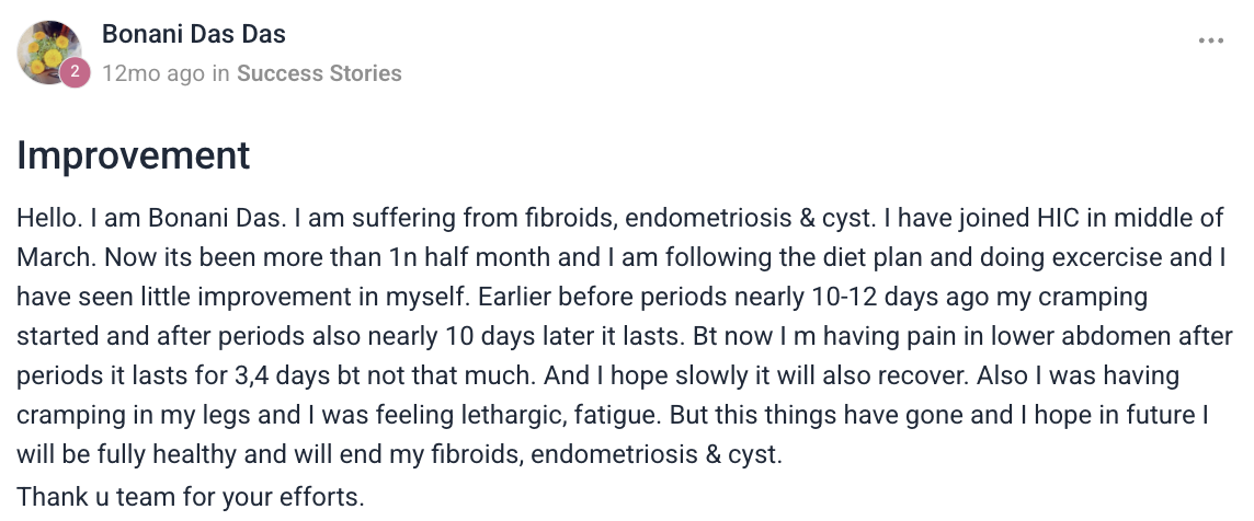 Client testimonial