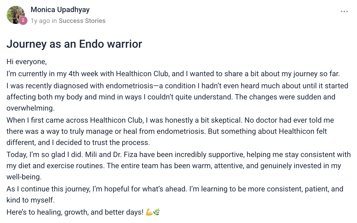 Client testimonial