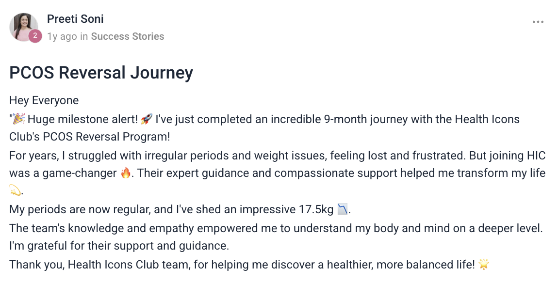 Client testimonial