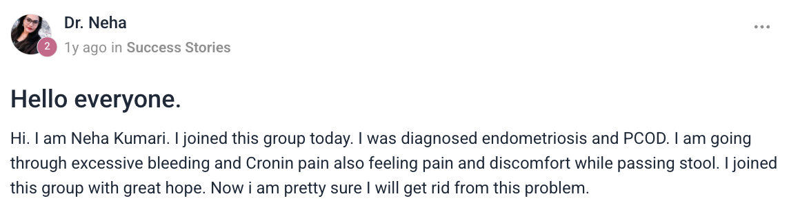 Client testimonial