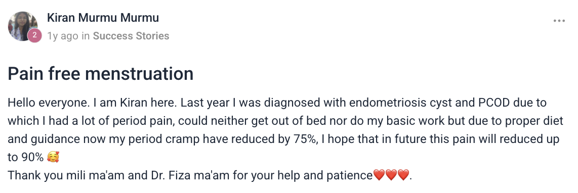 Client testimonial