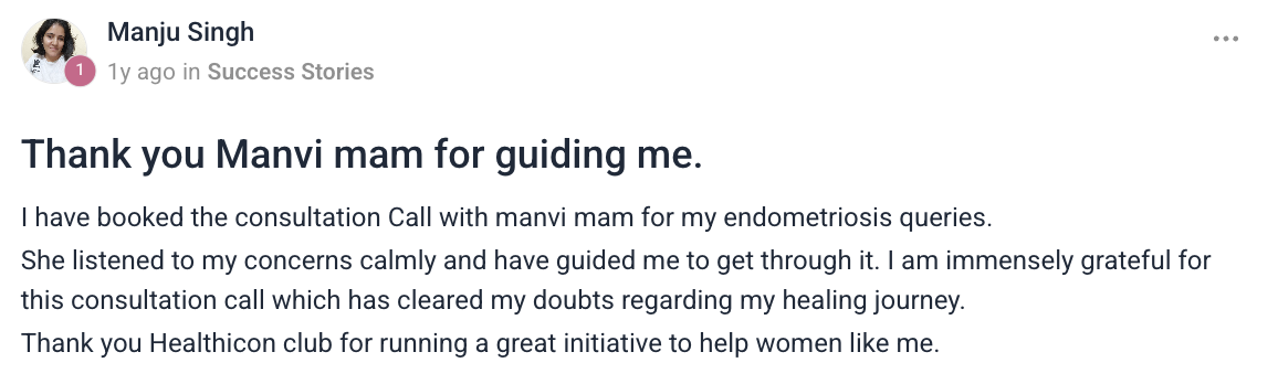 Client testimonial
